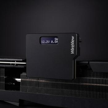 Thermal Grizzly Измеритель энергопотребления GPU WireView TG-WV-P38H1R, 1x12VHPWR на 3x8Pin, OLED-дисплей, черный, алюминий (TG-WV-P38H1R)