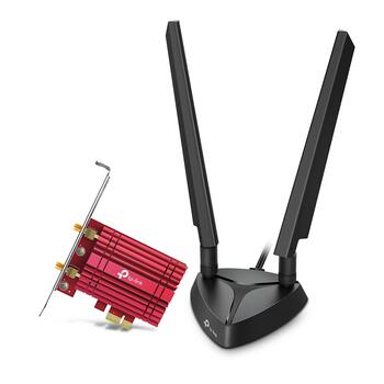 AXE5400 Wi-Fi 6E Bluetooth 5.3 PCIe адаптер, TP-Link, Archer TXE75E, 2× антенны с высоким усилением, 11ax: до 2402 Мбит/с (ARCHER TXE75E)