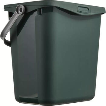 Curver Multiboxx Bio мусорное ведро 0800364208, 6л, 26x20x24см, пластик, зеленый, компостная крышка, ручка (0800364208)
