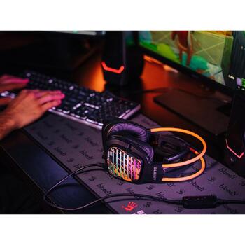 A4Tech Наушники A4Tech Bloody G565 Energy A4TSLU47748, 20Гц-20кГц, 105дБ, 16Ω, 2м, USB, Виртуальный 7.1 объемный звук (A4TSLU47748)