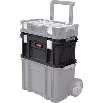 Keter Connect Tool Box 30205288, 54x31,2x27,5cm, metāla stiprinājumi, ergonomisks rokturis, savienojams ar Connect sistēmu (30205288)