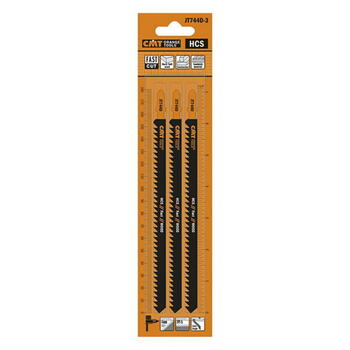 Cmt figūrzāģa asmens kokam JT744D-3, 3 gab, 155mm, 4mm, 6 TPI, HCS, T stūris (JT744D-3)
