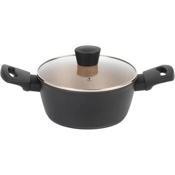 Russell Hobbs Opulence кастрюля RH01669BEU7, 20см, черная, алюминий, антипригарное, можно мыть в посудомоечной машине (RH01669BEU7)