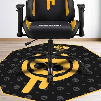 Subsonic Игровой Коврик SA5590-BS1, 100см, 3мм, черный/желтый, противоскользящая основа, подходит для всех типов полов (SA5590-BS1)