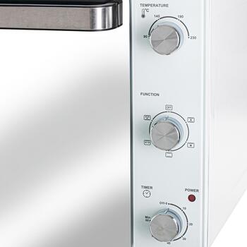 Adler Электрическая духовка AD 6027, 48L, 1800W, белая, конвекция, гриль, таймер 60мин (AD 6027)