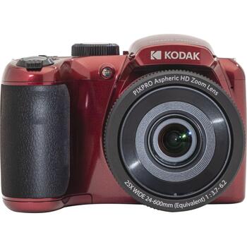 Kodak Цифровая камера AZ255RD, 16,15 МП, 25x оптическое увеличение, 3 дюйма LCD, 1920 x 1080 пикселей (AZ255RD)