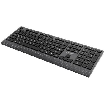 Gembird KB-MCH-06-CYRL plānā vadu multimēdiju klaviatūra, Type-C adapteris, krievu izkārtojums, melna (KB-MCH-06-CYRL)
