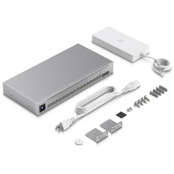 Ubiquiti Pro Max 16 PoE Pārvaldāms L3 Gigabit komutators USW-Pro-Max-16-PoE, 16 RJ-45 porti, 180 W PoE, 42 Gbit/s caurlaidība (USW-Pro-Max-16-PoE)
