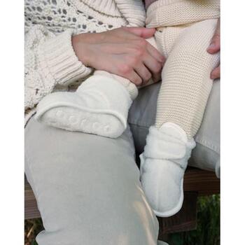 Lodger Teddy тапочки Cloud Dancer SLT 101_6-12, 6-12M, 100% полиэстер, Velcro, нескользящая подошва, 40°C (SLT 101_6-12)