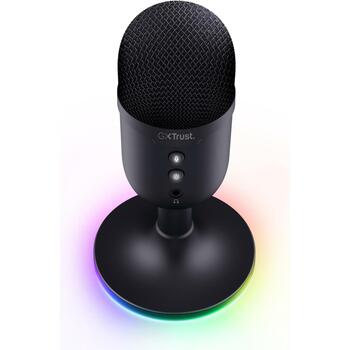 Trust Микрофон GXT 234P Yunix, USB, 108 мм, 55 мм, 1.8 м, 32 дБ, 100-16000 Гц, 216 г, Черный, 2 года гарантии (25372)