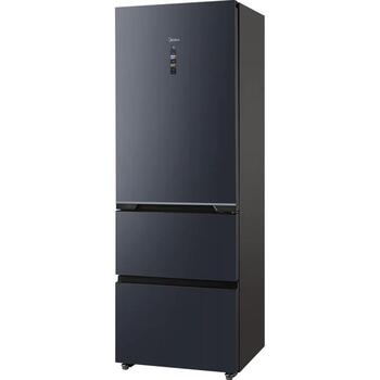 Midea Комбинированный холодильник MDRB542BIE70, 191см, 257л, 135л, 38дБ, класс E, серый, No Frost, дисплей (MDRB542BIE70)