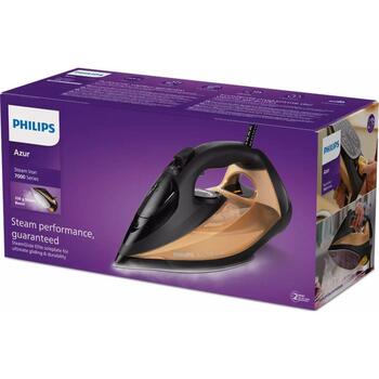 Philips Gludeklis DST7040/80, 2800 W, 300 ml, 50 g/min, 250 g/min, SteamGlide Elite, automātiska izslēgšanās (DST7040/80)