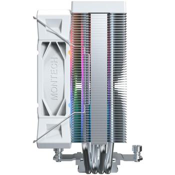 Montech CPU Dzesētājs NX400 ARGB (W), 12cm, 800-1950 RPM, 2.82 mmH2O, FDB, 12 V, balts (NX400 ARGB (W))