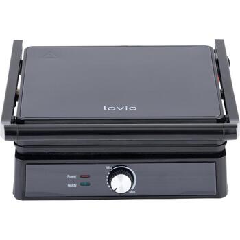 Lovio Гриль LVEG001BK, 2000W, 2x290x240mm, 180° открытие, защита от перегрева, нескользящие ручки (LVEG001BK)