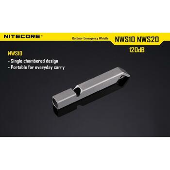Nitecore NWS10 120dB, 0.0047kg, сплав титана TC4, коррозионно-стойкий, биосовместимый, легкий, водостойкий (NWS10)