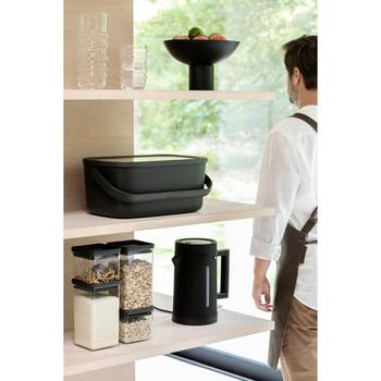 Brabantia хлебница 128264, 39,5см, 25,5см, 16,3см, бамбуковая крышка, ручка для переноски, 2 буханки (128264)