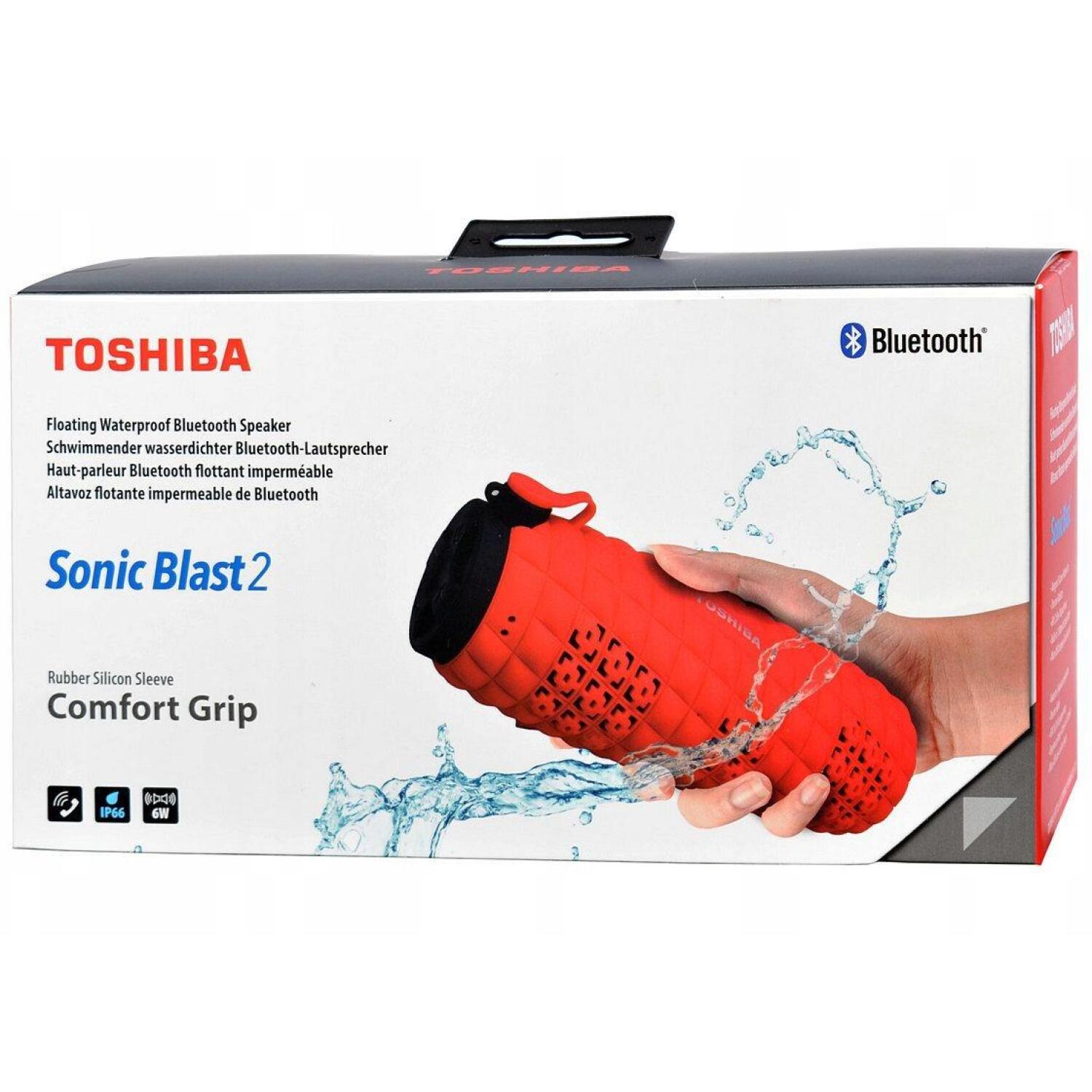 Toshiba Беспроводная колонка TY-WSP80-RD, 6 W, Bluetooth 4.1, IP66, 1000 mAh, 8ч работы (TY-WSP80-RD)