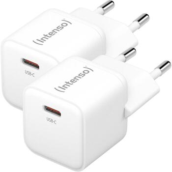 Intenso strāvas adapteris 7803032, 100-240 V, 30 W, 1 x USB-C, ātrā uzlāde, balts (7803032)