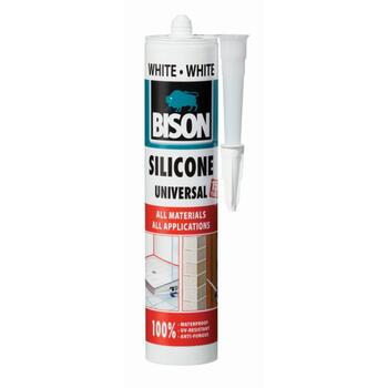 Silikons Universāls Silicone Universal balts 280ml 1591312 BISON (1591312)