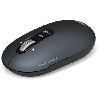 Port Connect PURE MAC 910501, bezvadu optiskā pele, Bluetooth, 1000/1600/2400/3200 DPI, 5 pogas, pelēka (910501)