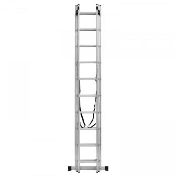 Ecomax Kombinētās kāpnes EML0202 EMX, 3x10 pakāpieni, 2,83/6,80m, 150kg, alumīnija, EN131 (EML0202&EMX)