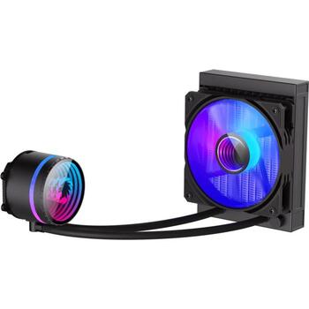 Gamemax procesora dzesētājs ICEBURG 120 BK, 62.82 cfm, TDP līdz 180W, ARGB LED apgaismojums, 800-2000 rpm (ICEBURG 120 BK)