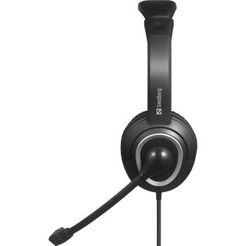 Sandberg Austiņas 126-47, 180g, 1.8m, 32Ω, 103dB, USB Type C, 40mm, Stereo, iebūvēts mikrofons, skaņas regulators (126-47)