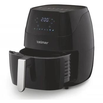 Zelmer ZAF5500B Elektra 5L karstā gaisa friteris, 72805498P, 5l, 1500W, 8 programmas, 80-200°C, skārienekrāns, melns (72805498P)
