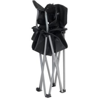 Outwell Krēsls Catamarca 470466, 125 kg, 84 cm, 50 cm, 85 cm, 3 kg, 600D x 300D poliesters, melns (470466)