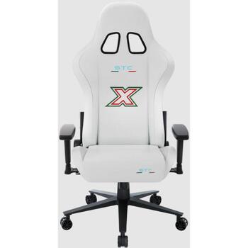 Onex Игровое кресло ONEX-STC-X-P-W, 125кг, 90°–135°, 65мм, 5 роликов, белый, эргономичное, металлический каркас, механизм бабочка (ONEX-STC-X-P-W)