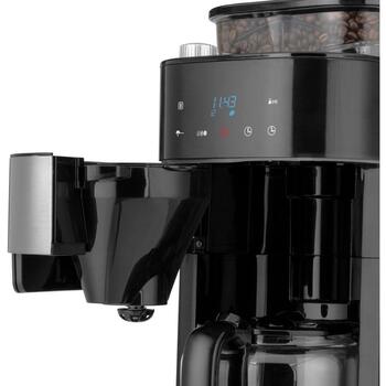 Gastroback 42711 кофемашина Grind & Brew Pro, 12 чашек, 1,5л, 900Вт, 8 степеней помола, 3 уровня крепости, таймер, ЖК-дисплей (42711)