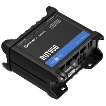 Teltonika маршрутизатор RUT956 4G LTE, 2 SIM, 100 Mbit/c, 3x RJ-45, RS-232/RS-485, GNSS, RutOS, черный (RUT956)