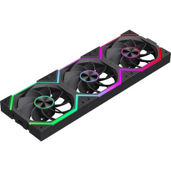 Gamemax Korpusa ventilators FN12A-N2 WL-R, 120mm, 58.6cfm, 800-2000rpm, Hidrauliskais gultnis, 30.6dBA (FN12A-N2 WL-R)