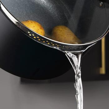 Russell Hobbs Saliekams metāla marmora katliņu un pannu komplekts RH01840EU7, 4 gab, 3,6 kg, melna, nerūsējošais tērauds (RH01840EU7)