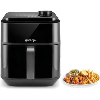 Gorenje Фритюрница AF1800ST, 6.7L, Черная, Сенсорное управление, LED дисплей, 8 программ, Автоматическое отключение (AF1800ST)