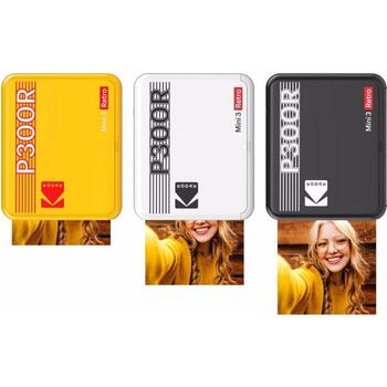 Kodak P300R Mini 3 Retro желтый, P300RY, 76,2x76,2mm, 300x300dpi, 1xКартридж, беспроводной, перезаряжаемая батарея (P300RY)