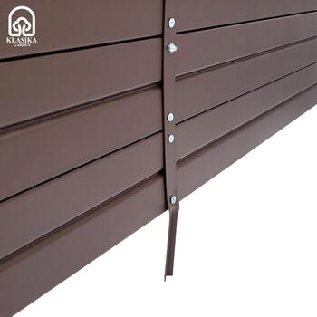 Повышенная грядка KLASIKA GARDEN 1500x750x300мм серый RAL8017 3075150R (3075150R)