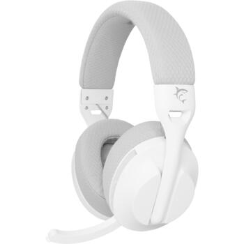 White Shark Беспроводные игровые наушники FALCON WHITE/GREY, 175g, 40mm, 121dB, 30Ω, 20-20000Hz, 2 динамика, 1.5m кабель (FALCON WHITE/GREY)