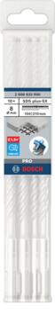 Triecienurbis SDS plus-5X 8x150x210 mm, 10 gab., Perforatora urbjiem PRO SDS PLUS-5X TRIECIENURBIS PERFORATORIEM, 2608833900, BOSCH (2608833900)