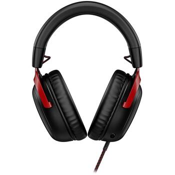 HyperX Наушники Cloud III 727A9AA, 3.5 мм, 64 Ом, 10-21000 Гц, 1 микрофон, Черный/Красный (727A9AA//)