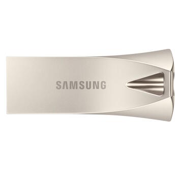 Samsung MUF-256BE3/APC BAR Plus USB-накопитель 256 GB USB 3.1 Gen 1 до 400 MB/s чтение USB-A Silver (MUF-256BE3/APC)