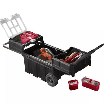 Keter Masterloader Sliding Tool Chest 30191709, 61,6x37,8x41,5cm, 65,3L, riteņi, bloķēšana (30191709)