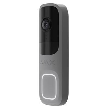 Ajax умный видеодомофон DoorBell 66393 4MP 155° WiFi AI обнаружение двустороннее аудио Серый (66393)