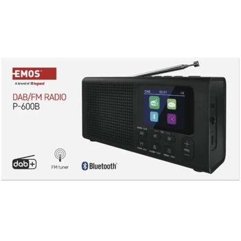 Emos Портативное радио E0090, DAB/DAB+/FM, 337г, 2,4 дюйма TFT, Bluetooth 5.0, 10м, функция будильника (E0090)