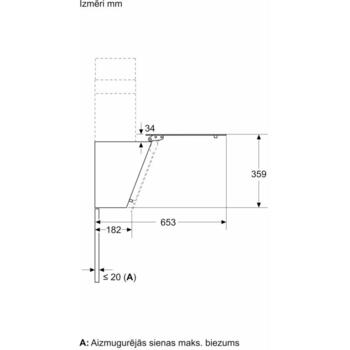 Bosch DWK65DK60 sienas tvaika nosūcējs, 59cm, 430m³/h, A klase, LED, melns, skārienjutīgs (DWK65DK60)