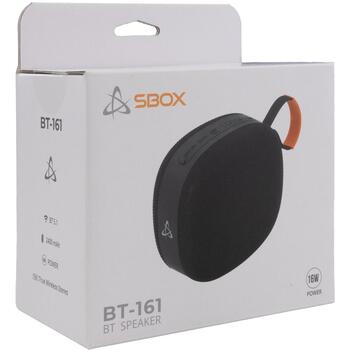 Sbox Bluetooth колонка BT-161B, 16 W, 2 x 66 mm, 2400 mAh, 3–4 ч, Bluetooth 5.1, FM, TF, USB (BT-161B)