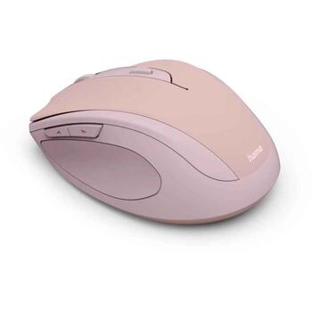 Hama компьютерная мышь WM-400 001730390000, оптическая, беспроводная, 1600 DPI, 6 кнопок, USB Type-A приемник, розовая (001730390000)