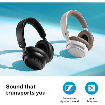 Sennheiser наушники ACPAEBT Accentum Plus 700176, Bluetooth 5.2, 50ч, 95 Ohm, 10-22000Hz, 106dB, шумоподавление, микрофон, черные (700176)