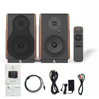 Laudberg M1 книжные полочные колонки, 120W, 40Hz-20kHz, Bluetooth 5.3, HDMI ARC, оптический, RCA, коаксиальный, USB (Laudberg M1)