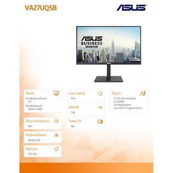 Asus монитор VA27UQSB, 27